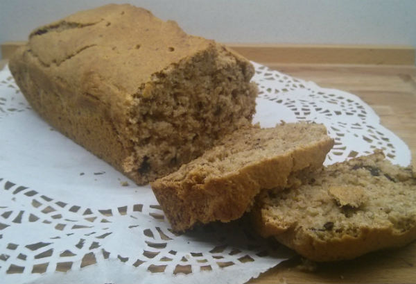 Bizcocho de banana vegano