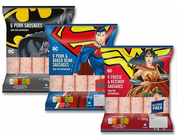 Carne procesadas con superhéroes
