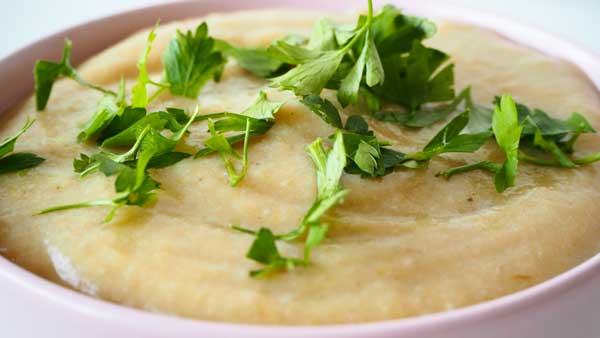 Puré de coliflor y verduras